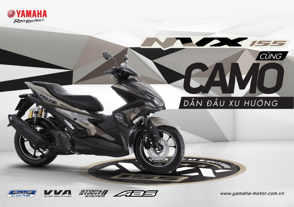 Yamaha NVX 155 Camo chinh thuc duoc ra mat voi gia tu 52690000 Dong