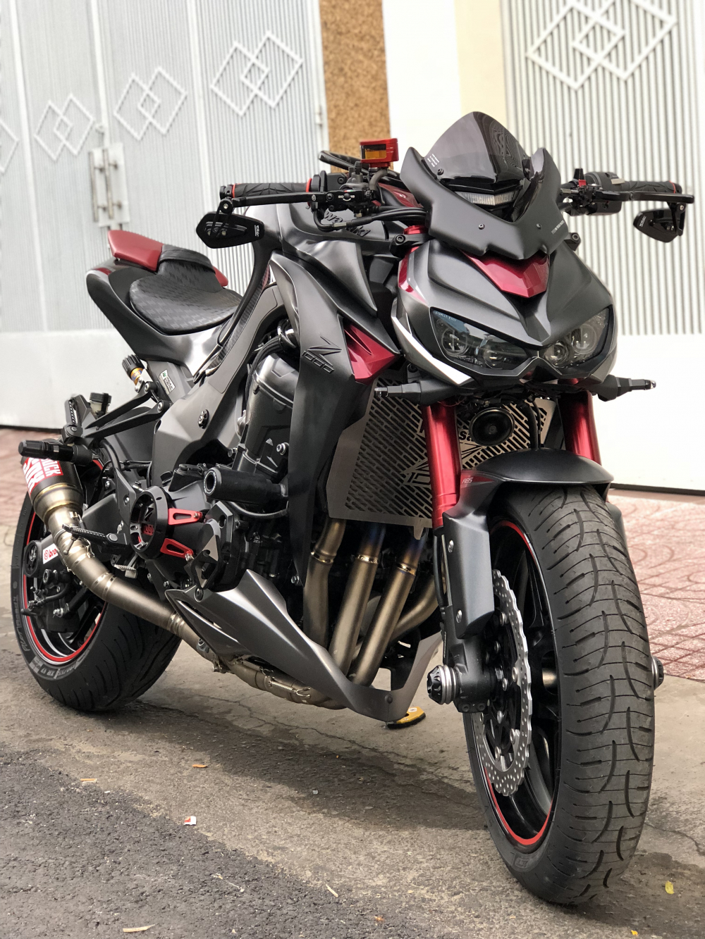 ___Can Ban kawasaki Z1000 ABS date 2016 chau au chia khoa hiss HQCN odo 4500km mau do candy
