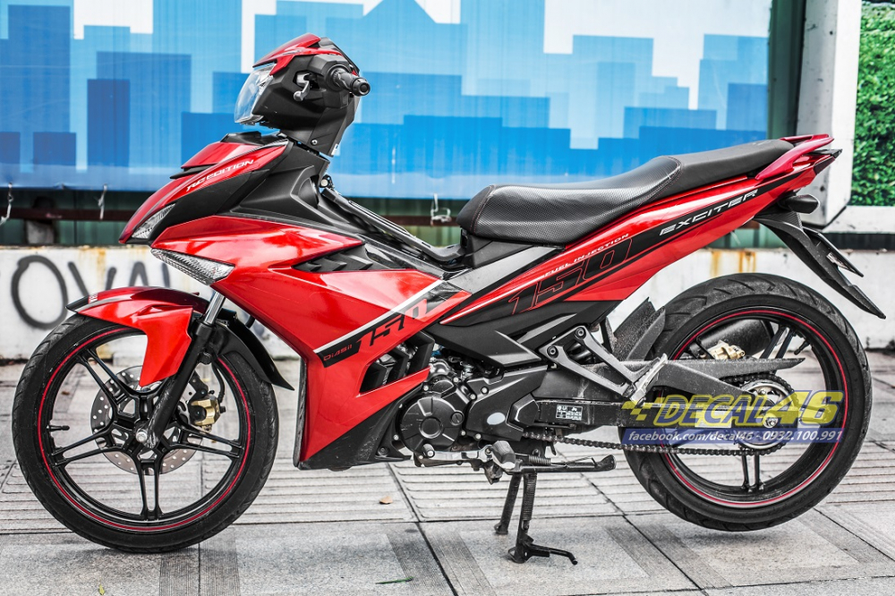 Tong hop tem xe Exciter 150 do den thang 52018 dep do Decal46 thuc hien - 8