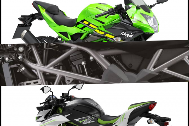 Soi ben trong Ninja 125 2019 va Z125 2019 voi he thong DOHC manh me