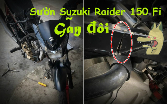 Hinh anh Suzuki Raider 150 Fi gay suon gay hoang mang cac biker