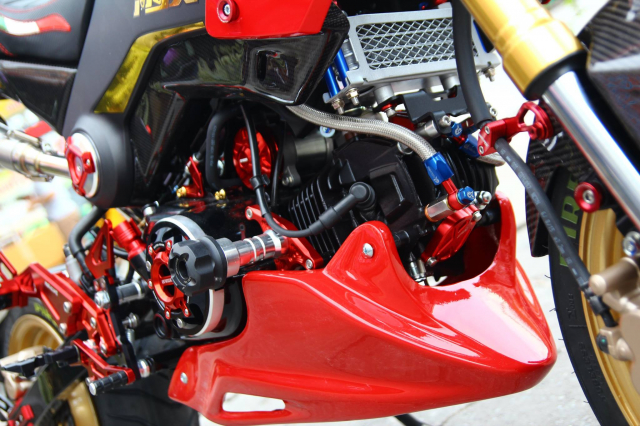 MSX 125 do he thong ong xa lay y tuong tu Ducati gay thich thu cho nguoi xem