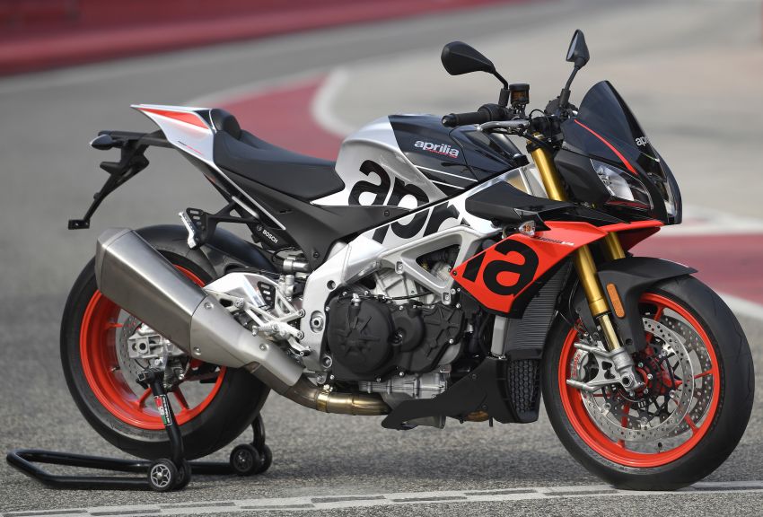 Aprilia Tuono V4 1100 Factory trang bi he thong treo dien tu co gia 670 trieu VND - 3