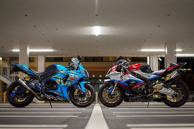Cap doi nha ca BMW va Suzuki do dang day me hoac