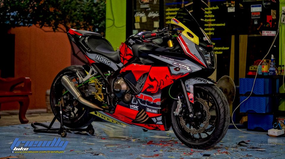 Honda CBR650F do an tuong voi phong cach Redbull