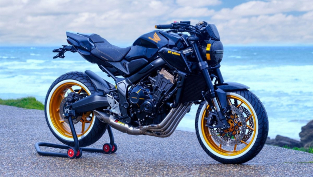 Honda CB650R do lay cam hung tu mau xe dap BMX ngo nghinh