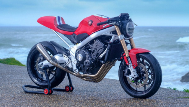 Honda CB650R do phong cach tan co dien cua Hakuba Motor