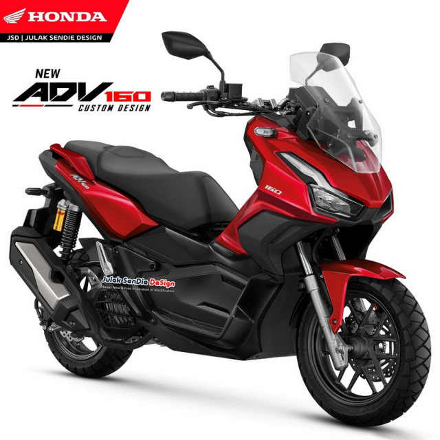 Honda ADV160 lo anh Render moi nhat truoc khi ra mat vao ngay 17 - 4