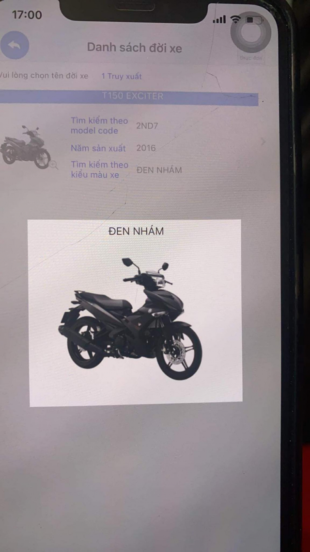 App kiem tra duoc nhieu thong tin cua xe Yamaha rat co loi cho nhung ai mua xe cu - 6