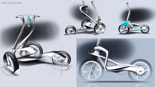 Yamaha tiet lo mau xe dien 3 banh su dung cong nghe Niken LMW - 10