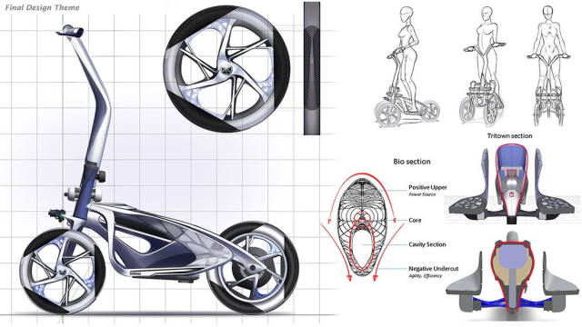Yamaha tiet lo mau xe dien 3 banh su dung cong nghe Niken LMW - 11