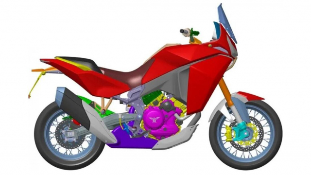 Moto Morini XCape 1200 trang bi dong co VTwin trinh lang - 4