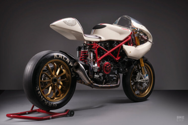 DUCATI Monster 749 do cafe racer an tuong den tu Estonia - 13