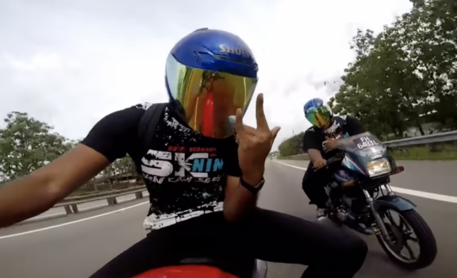Truy tim Biker sieu nhan Singapore the hien tren duong pho Malaysia - 4