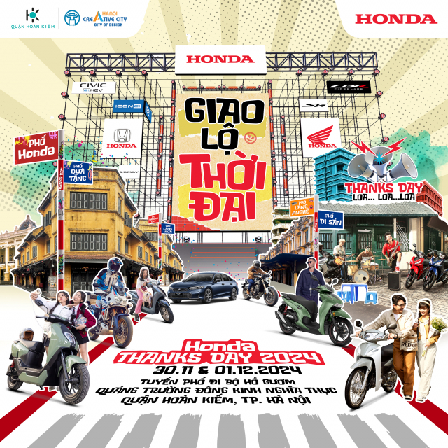Bung no voi su kien Honda Thanks Day 2024 Giao lo thoi dai tai Ha Noi