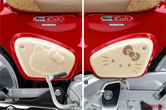 Honda chieu fan khi ra mat bo doi Super Cub phien ban dac biet ky niem 50 nam Hello Kitty - 5