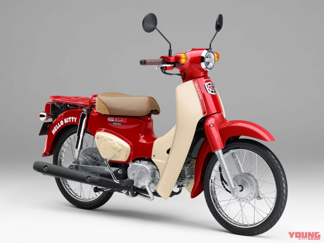 Honda chieu fan khi ra mat bo doi Super Cub phien ban dac biet ky niem 50 nam Hello Kitty - 10
