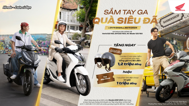 Honda Viet Nam tung khuyen mai hap dan danh rieng cho cac dong xe tay ga