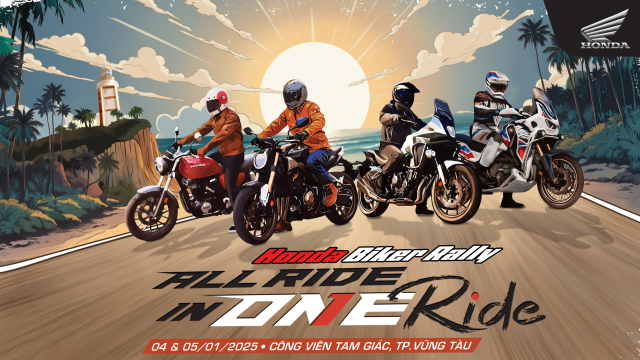 Dai hoi Honda Biker Rally 2025 All Ride in One Ride Quy tu hon 1000 biker tren ca nuoc