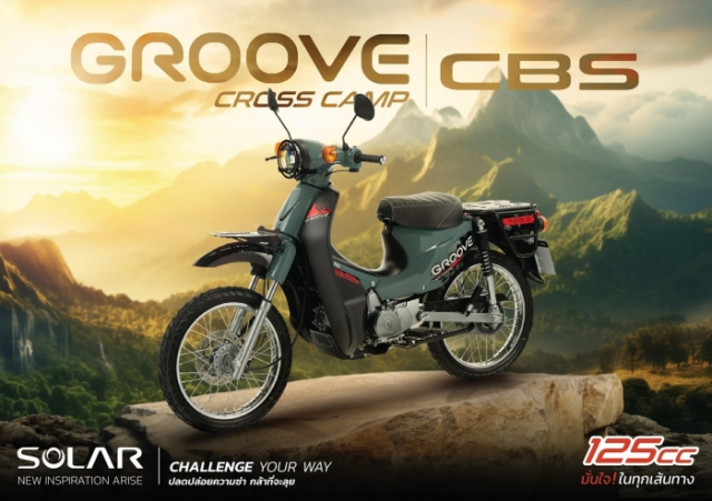 Hay quen PG1 di vi Solar Groove Cross Camp 125 2025 lan at xe nha Yamaha ve moi mat