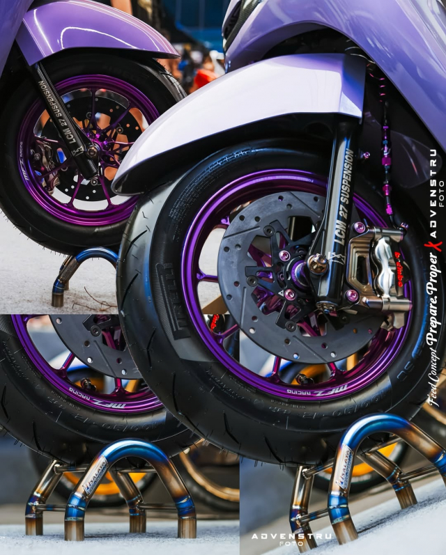 Chia se anh em chiec Honda Stylo do cuc chay voi sac tim thuy chung cung dan chan rat dep - 4