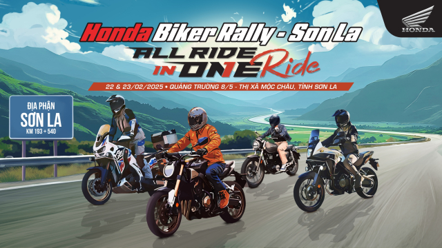 Dai hoi Honda Biker Rally Son La 2025 All Ride in One Ride lan dau tien do bo mien Bac