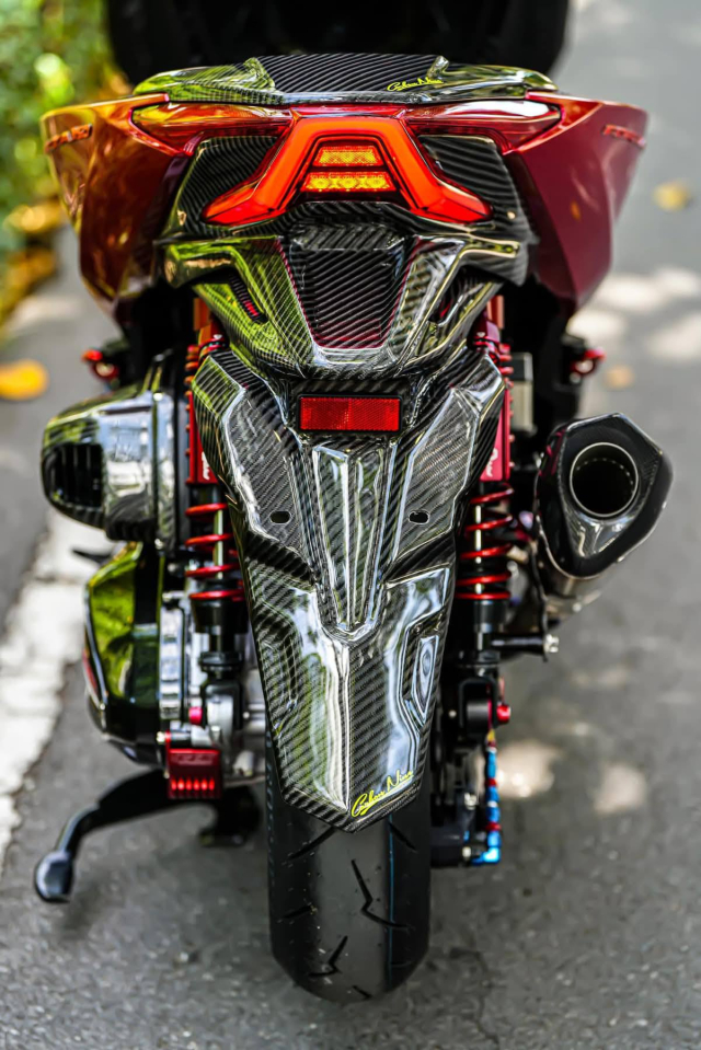 Honda Forza 350 do full RED vo cung ruc ro den tu Ladprao71 - 6