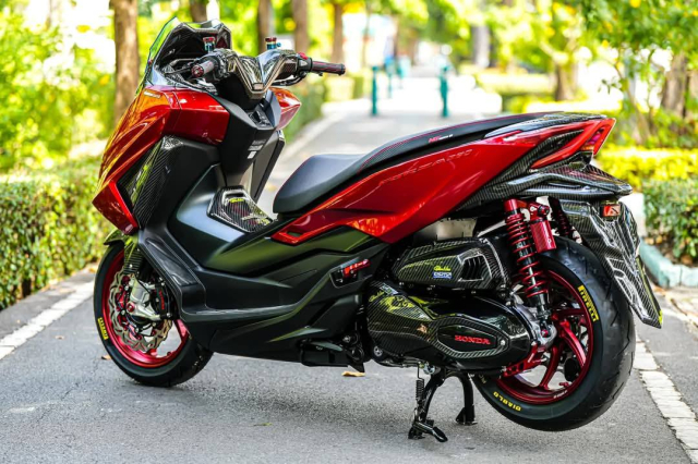 Honda Forza 350 do full RED vo cung ruc ro den tu Ladprao71 - 8