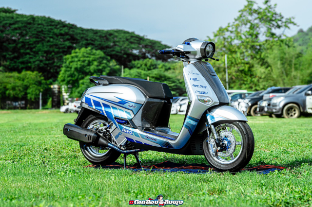 Honda Giorno choi lon voi phong cach Gao Bac