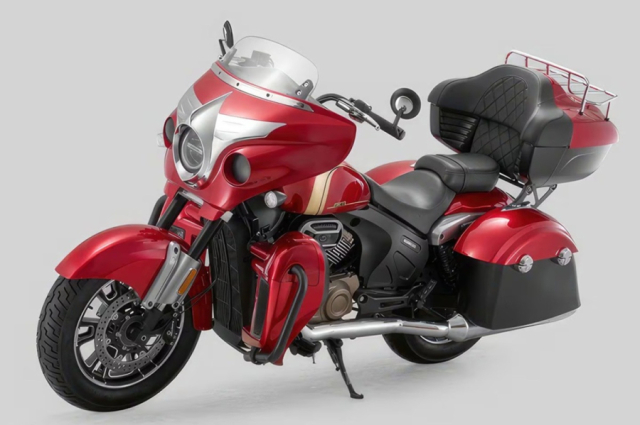 Tan binh Touring chau A SRV400 Tourer vua ra mat dem lai noi lo au cho Honda Rebel 500