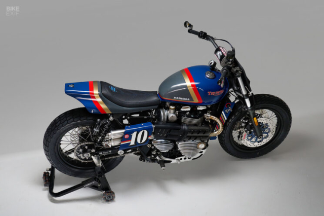 Triumph Bonneville T120 Street Tracker cua Mandrill Garage Khi ke lich lam hoa thanh quai thu - 6