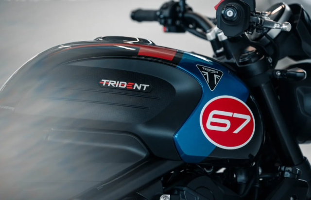 Triumph Trident Triple Tribute 2025 tro lai voi phoi mau moi bung no hon nam truoc - 12