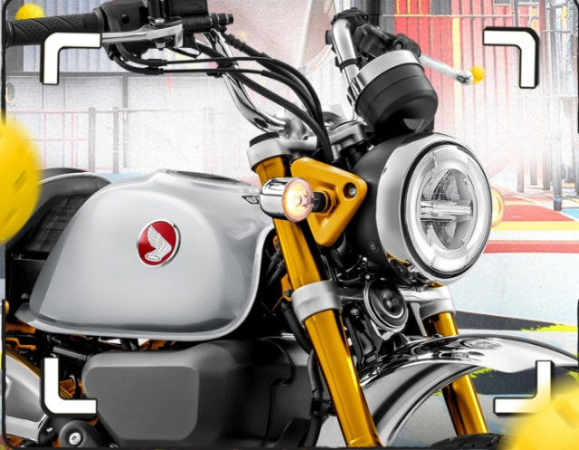 Honda Monkey Moonlit Silver 2025 vua ra mat voi gia quy doi khoang 70 trieu Dong