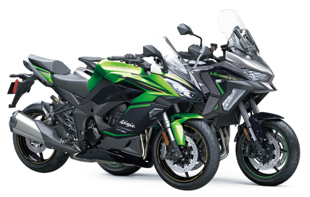 Kawasaki Ninja 1100SX va Versys 1100 Cap doi may bay mat dat danh cho anh em dam me touring