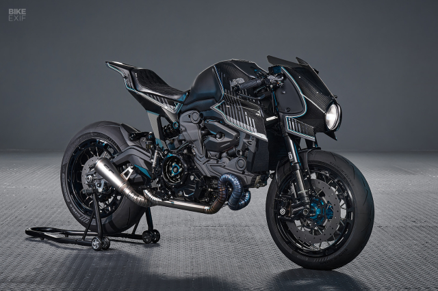 Khi Ducati Monster bien hinh thanh con bao do tu Rough Crafts