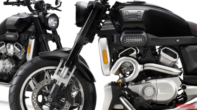 Ra mat Hyosung GV125X Roadster mau xe Cruiser 125cc voi dong co 2 xylanh VTwin doc dao