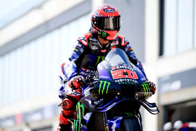 Yamaha va con dau dau mang ten Dien Tu Quartararo noi gi sau chang Aragon