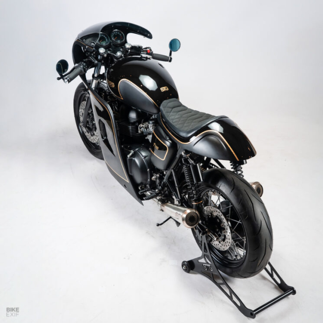 Bonneville do Cafe Racer Khi linh hon co dien gap chat choi duong pho - 7