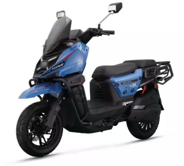 Keeway EZI XRoad Mau xe dien phieu luu co den pha giong BMW R1300 GS - 5