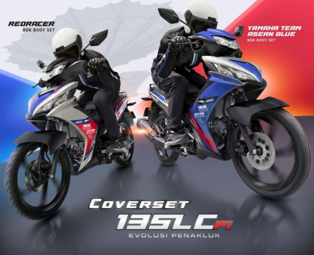 Yamaha mo ban 2 bo dan ao moi cho LC135 Fi 2025 theo phong cach duong dua voi gia chi 26 trieu Dong