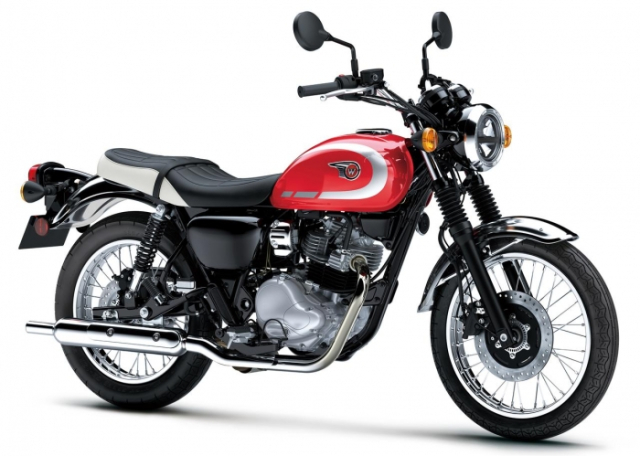 Kawasaki W230 2026 vua ra mat tai Nhat voi gia tang nhe bo sung nhieu mau sac noi bat