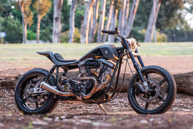 Stoos Customs Shovelhead Harley street tracker chat nhu nguoi Nam Phi