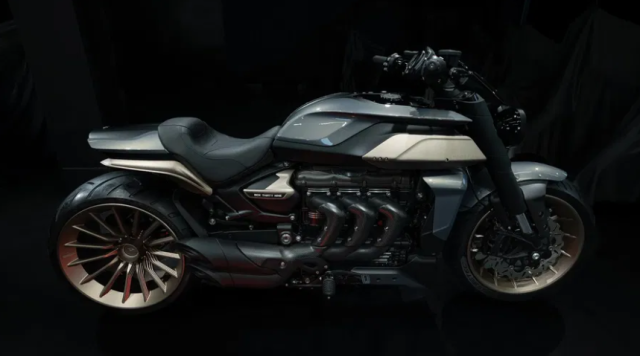Triumph Rocket 3 Agostino Khi quai vat co bap khoac len minh bo vest nghe thuat - 5