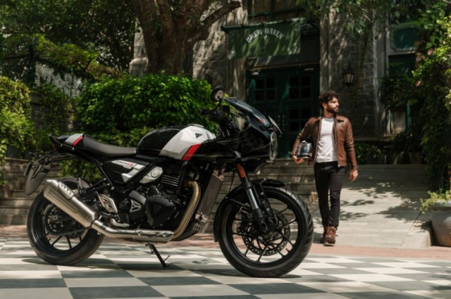 Triumph Thruxton 400 ra mat Cafe Racer chuan bai voi gia ban re hon ca Honda SH