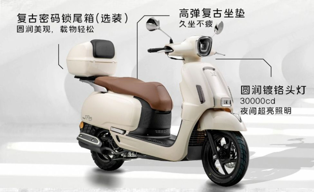 Ra mat Zonsen TF125 Mau xe ga retro danh cho phai dep co gia ban chi tu 23 trieu Dong - 4