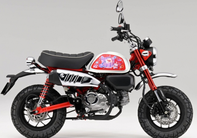 Honda gioi thieu phien ban hop tac thu hai Kuromi Monkey 125 ban kem phu kien cho Fan cua Kuromi - 7