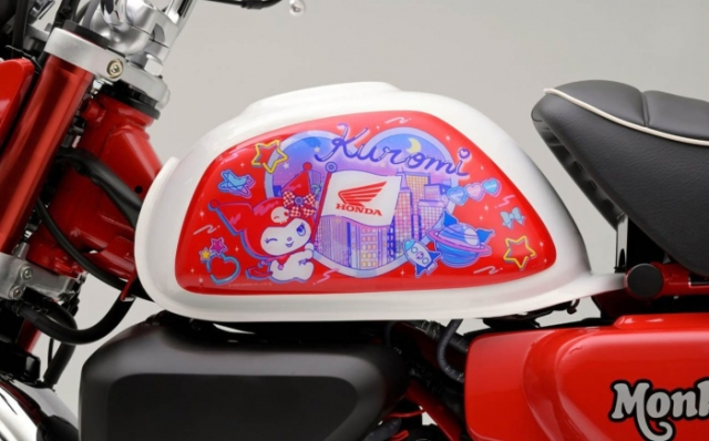 Honda gioi thieu phien ban hop tac thu hai Kuromi Monkey 125 ban kem phu kien cho Fan cua Kuromi - 11