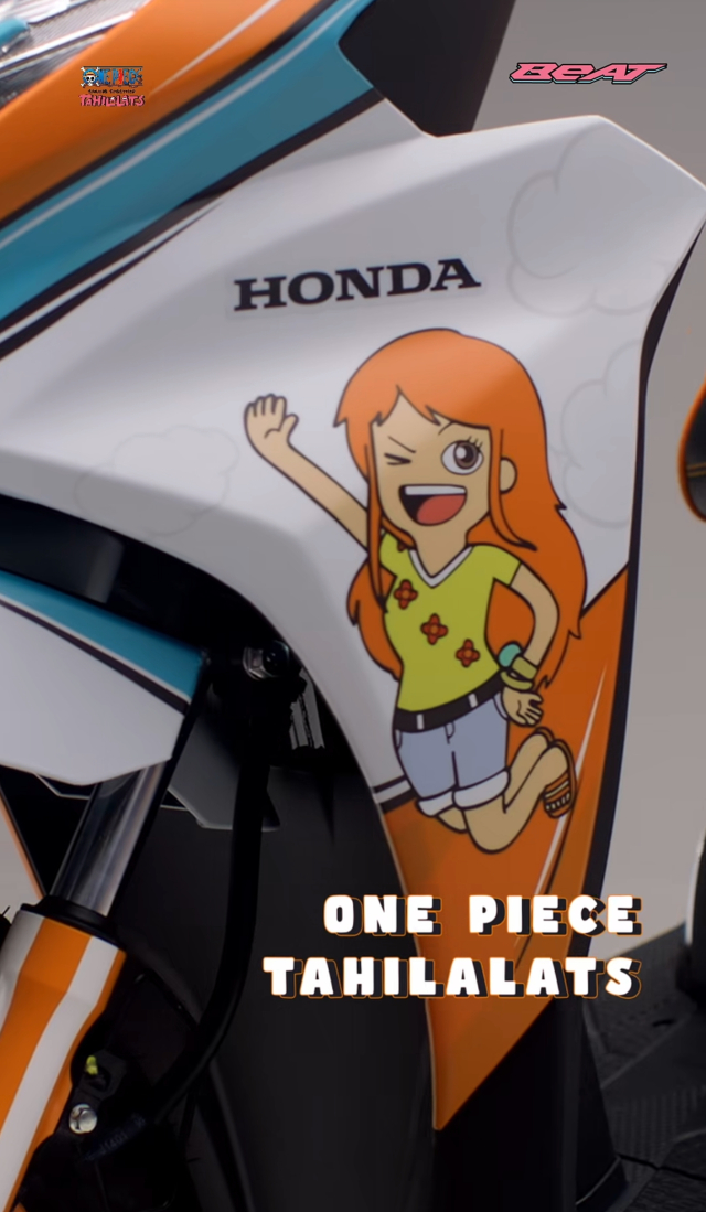 Honda trinh lang bo doi Beat Street phien ban One Piece Nami va Usopp - 7