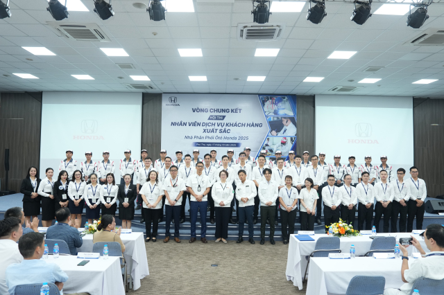 Honda Viet Nam to chuc thanh cong Hoi thi Nhan vien dich vu khach hang xuat sac