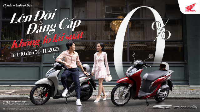 Honda Viet Nam tri an khach hang mua xe SH Mode voi nhieu uu dai hap dan